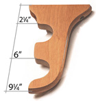 2 inch and 1 7/8 inch Double Wood Bracket