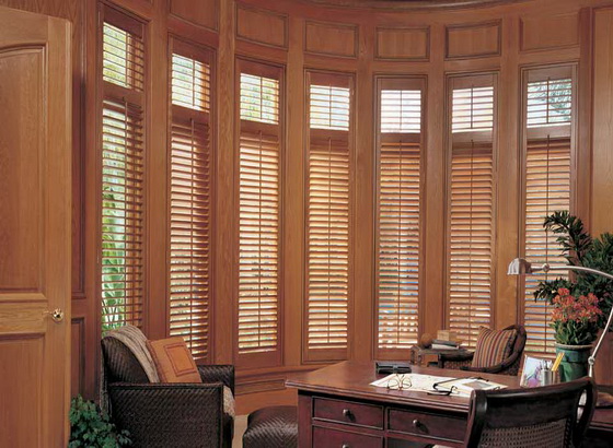 wood blinds picture