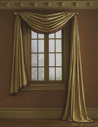 Scarf Pole Mount Valance