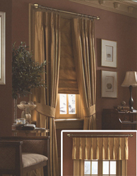 Parisian Pleat Pole Mount Valances