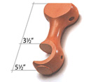 1 3/8 inch and 1 1/4 inch Single Wood Bracket